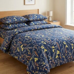 King Size Bedsheet Set with Two Pillow Covers.